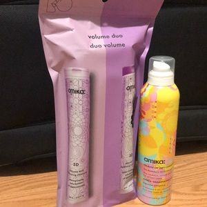 3D Amika shampoo, conditioner and dry conditioner
